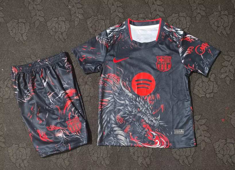 26 27 Barcelona kid kits 26 27 巴萨 红龙 儿童套装