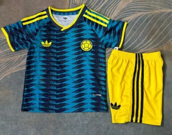 26 27 Colombia away kid kits 26 27 哥伦比亚 客场 儿童套装