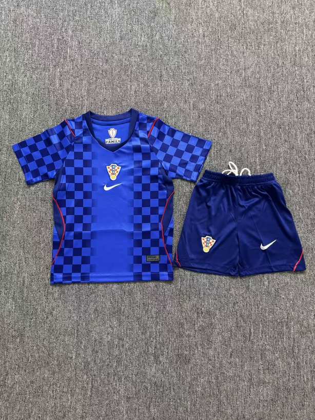 26 27 Croatia away kid kits 26 27 克罗地亚 客场 儿童套装