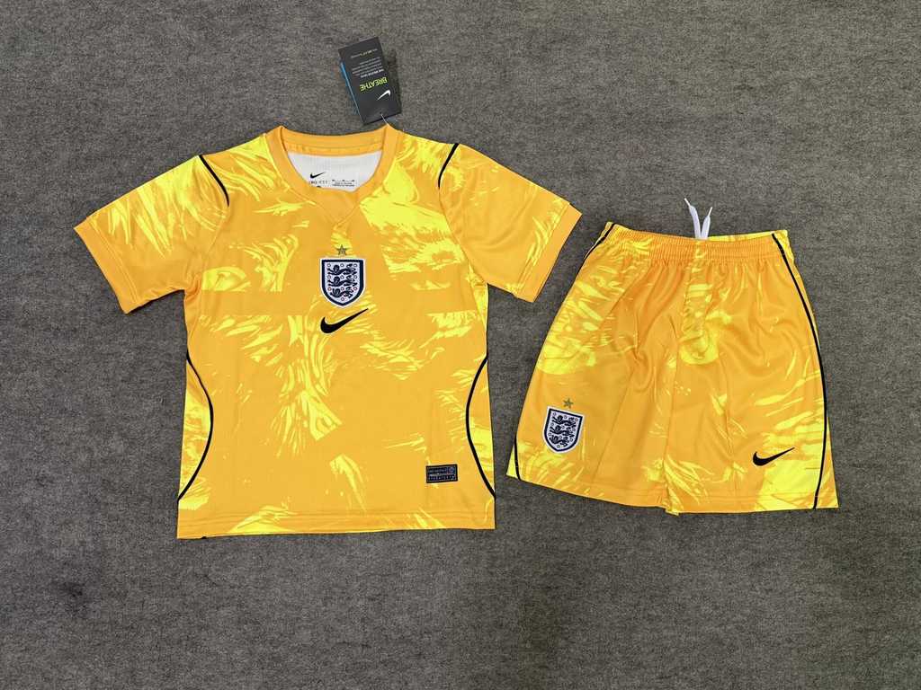 26 27 England orange goalkeeper kid kits 26 27 英格兰 橙色 守门员 儿童套装
