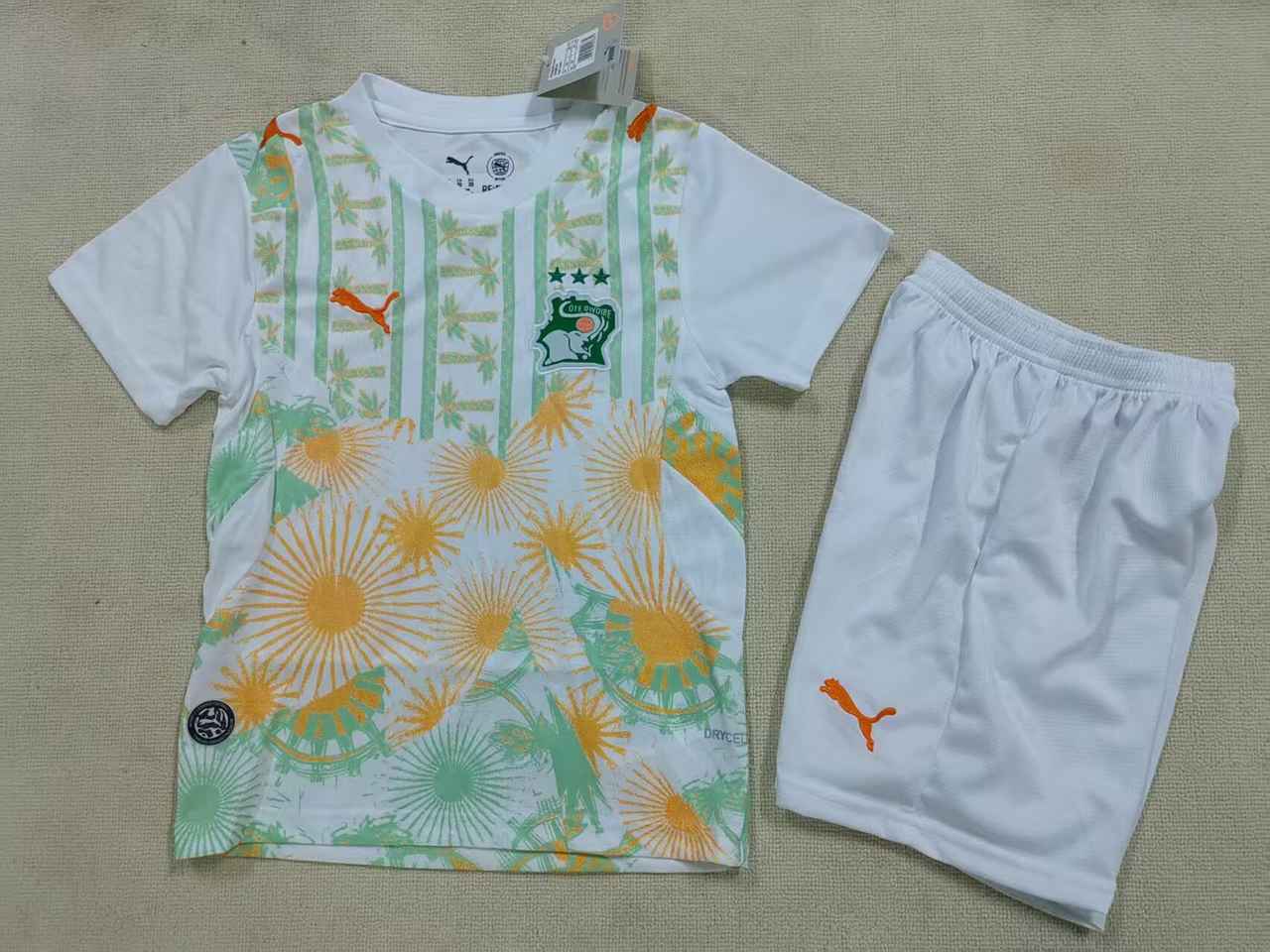 26 27 Ivory Coast away kid kits 26 27 科特迪瓦 客场 儿童套装