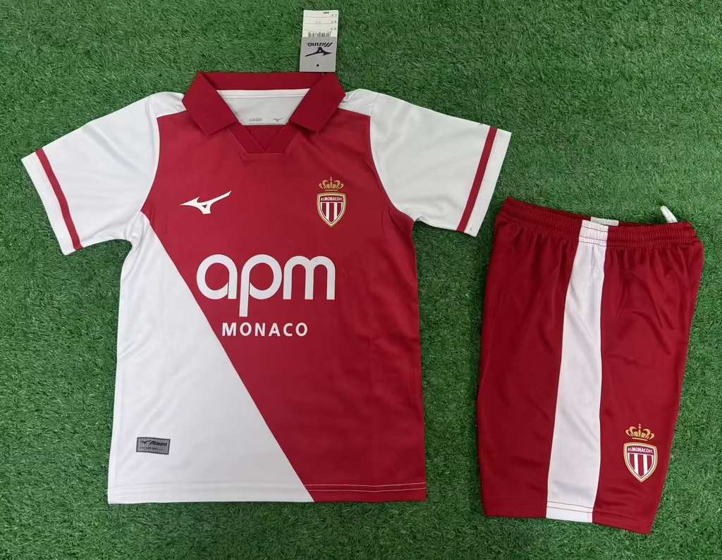 26 27 Monaco home kid kits 26 27 摩纳哥 主场 儿童套装