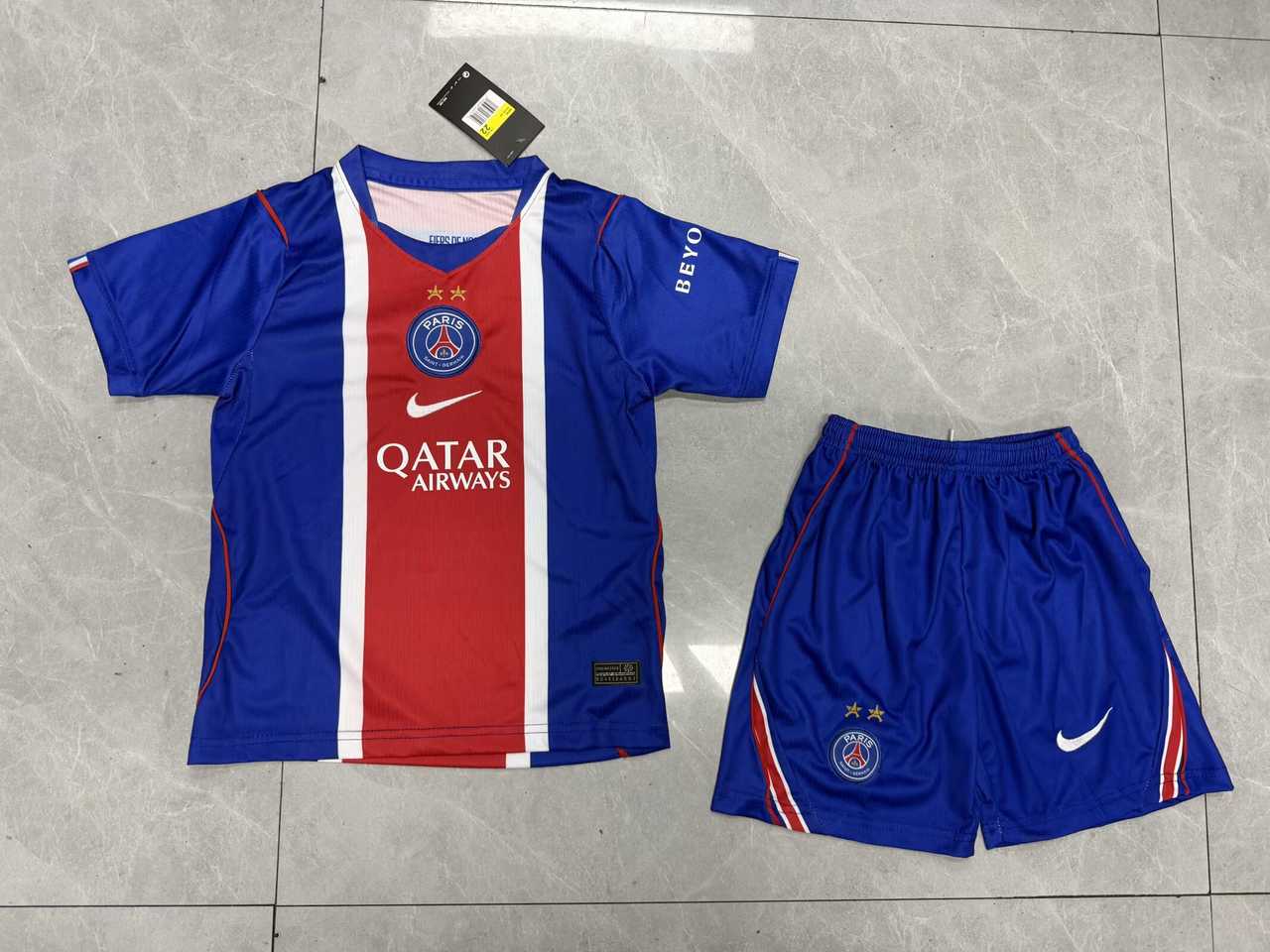 26 27 PSG Paris home kid kits 26 27 巴黎 主场 孩子 两星套件