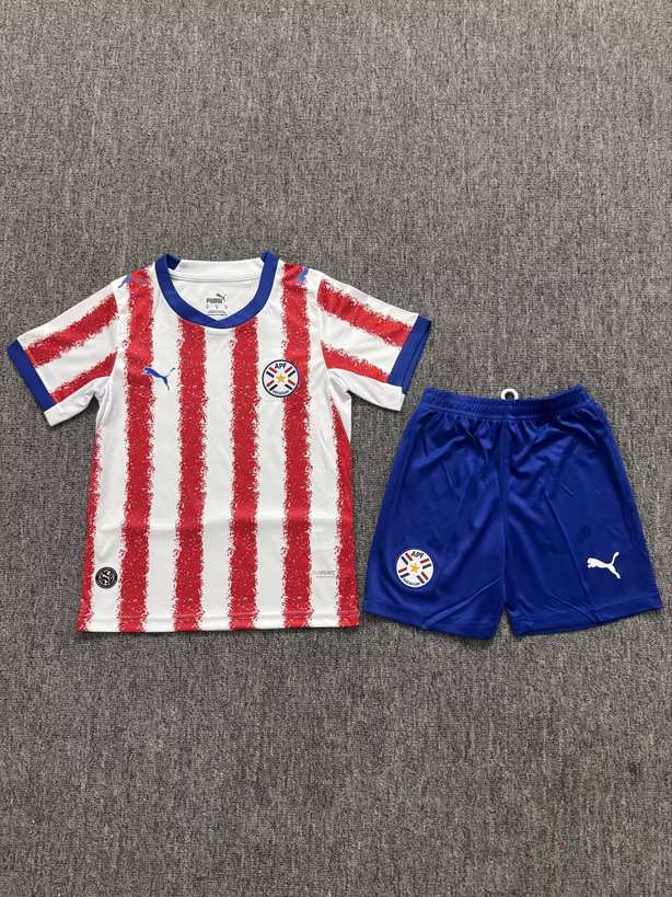 26 27 Paraguay home kid kits 26 27 巴拉圭 主场 儿童套装