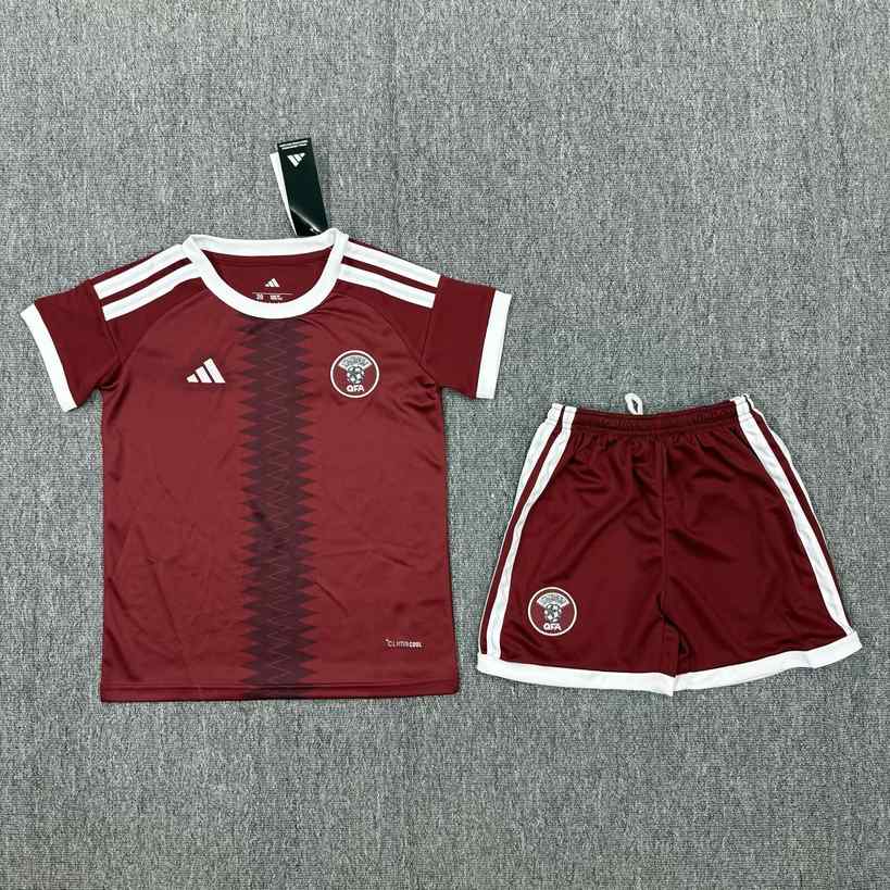 26 27 Qatar Home Children's Set 26 27 卡塔尔 主场 孩子套装