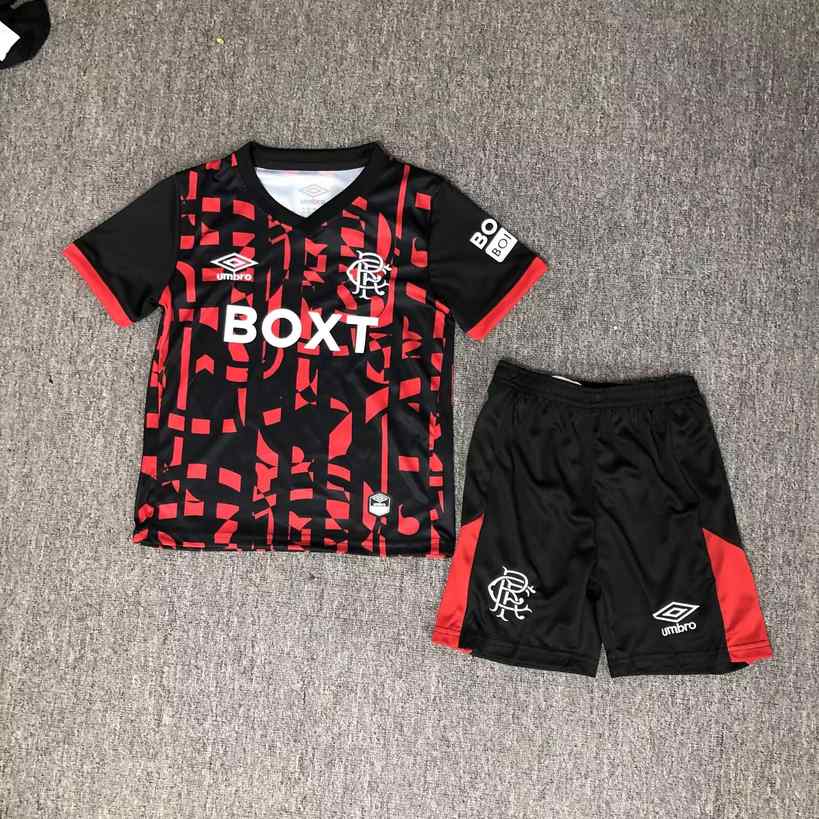 26 27 Rangers third away children's kit 26 27 流浪者 二客 孩子套件