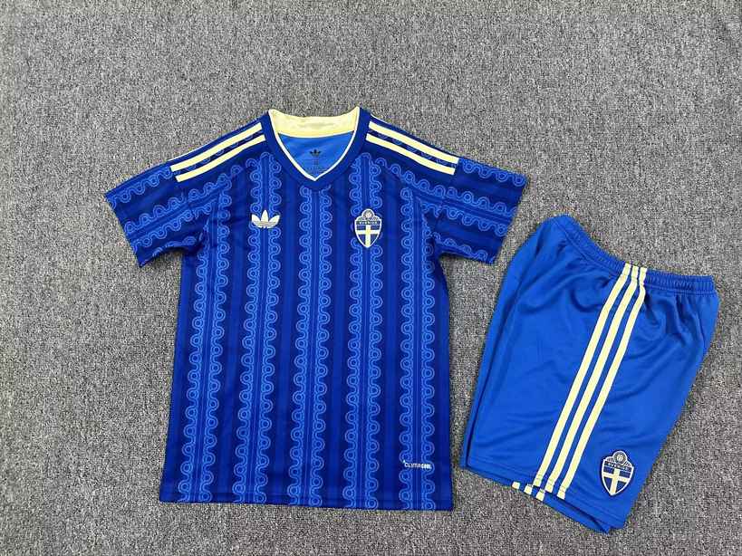 26 27 Sweden away children's kit (16-30) 26 27 瑞典 客场 孩子套件 （16-30）