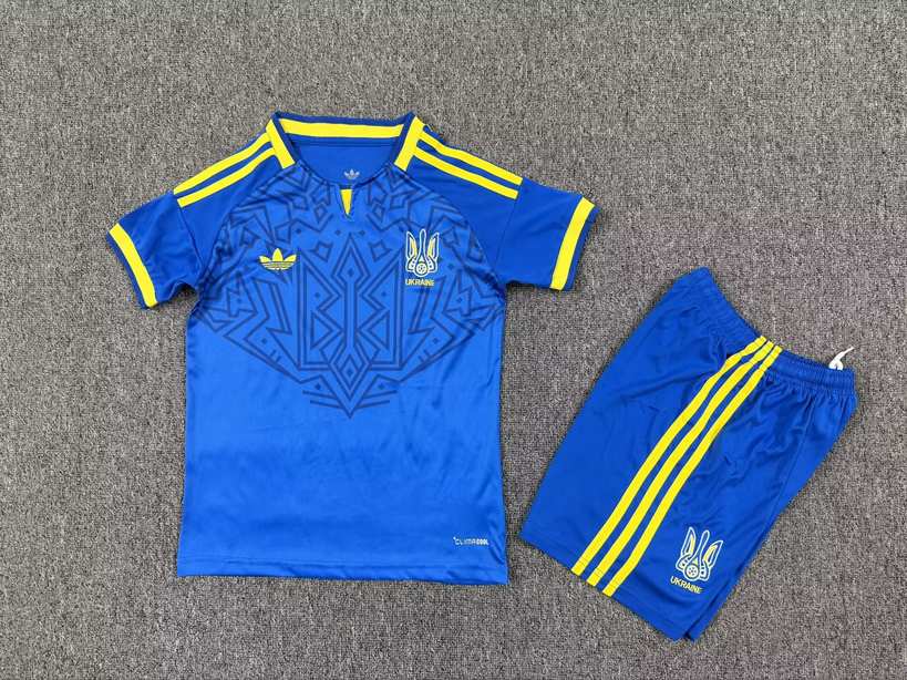 26 27 Ukraine away kid kits 26 27 乌克兰 客场 儿童套装