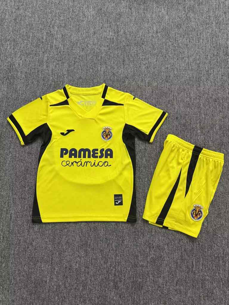26 27 Villarreal Home kid kits 26 27 比利亚雷亚尔 主场 儿童套装