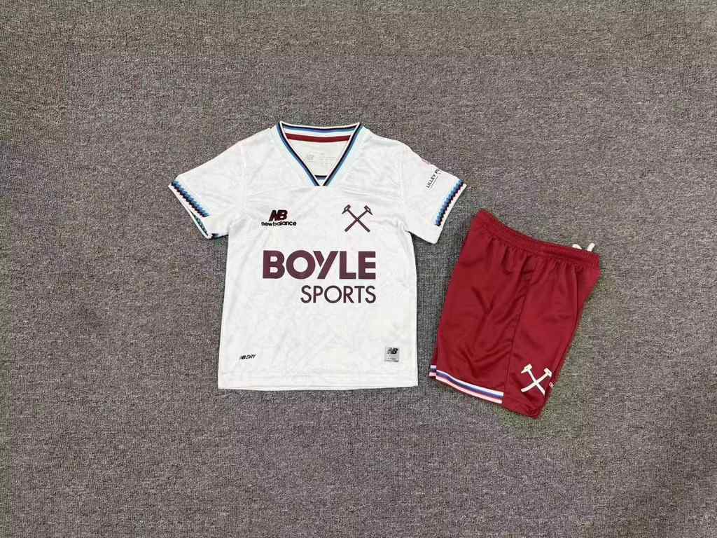 26 27 West Ham United Away Kids' Kit 26 27 西汉姆联 客场 孩子套件