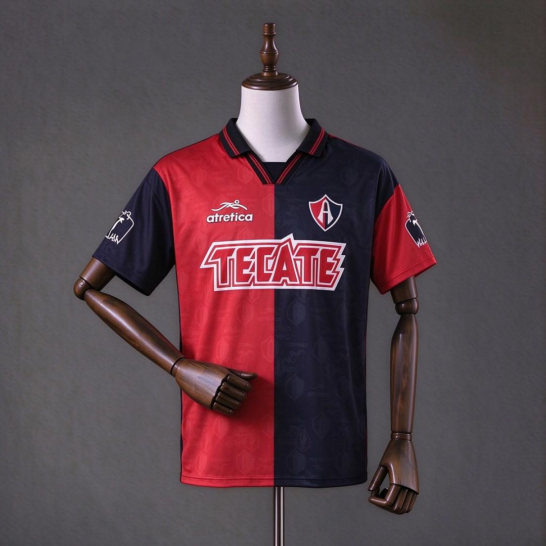 1995/96 Atlas F.C. Red Black Home Retro Soccer Jersey S-XXL