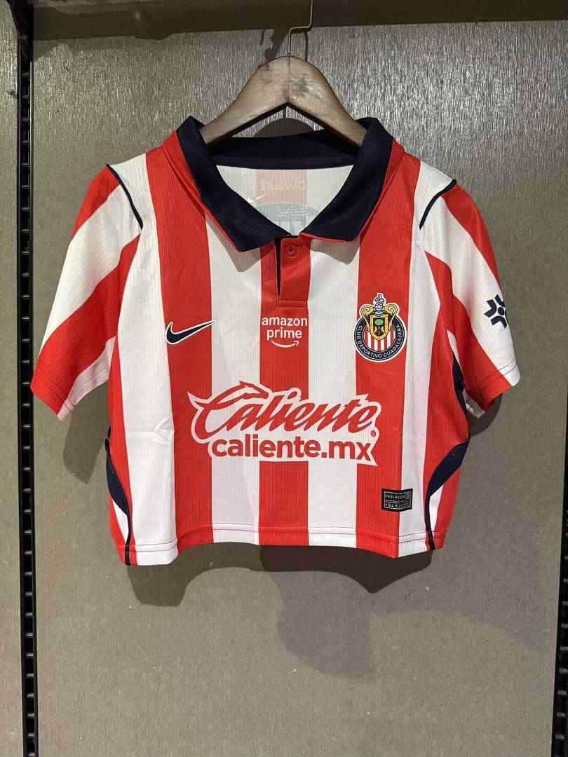 2026/27 Chivas Guadalajara Home Women's Crop Top Soccer Jersey S-2XL