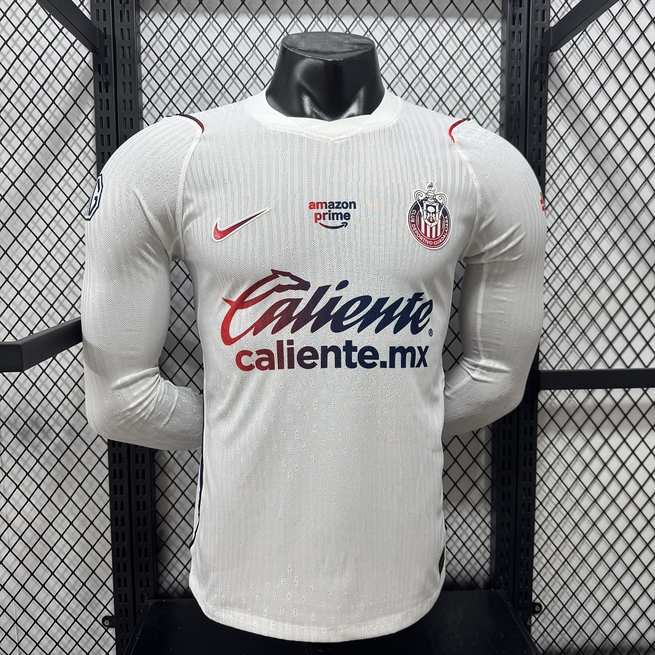 2026/27 Chivas de Guadalajara Away Player Version Long Sleeve Soccer Jersey S-2XL