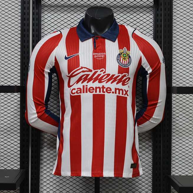 2026/27 Chivas de Guadalajara Home Long Sleeve Player Version Soccer Jersey S-2XL