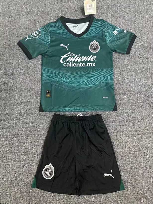 23-24 Chivas third green kid kit