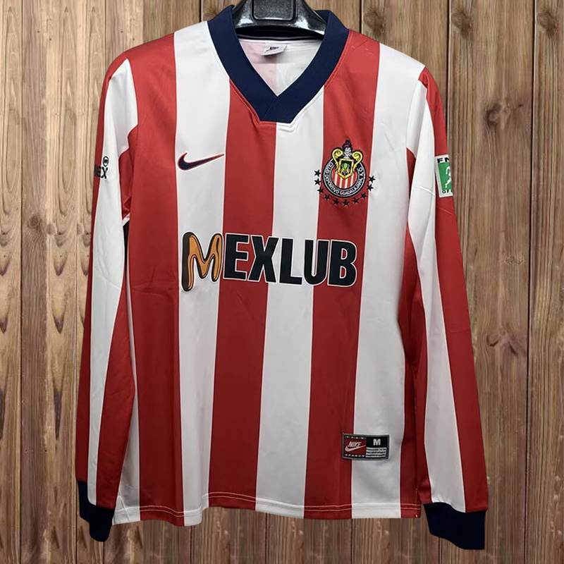 96-97 Chivas home retro long sleeve jersey