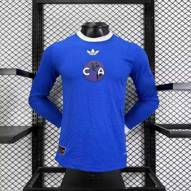 2026/27 Club America 110th Blue Long Sleeve Player Version Soccer Jersey S-4XL