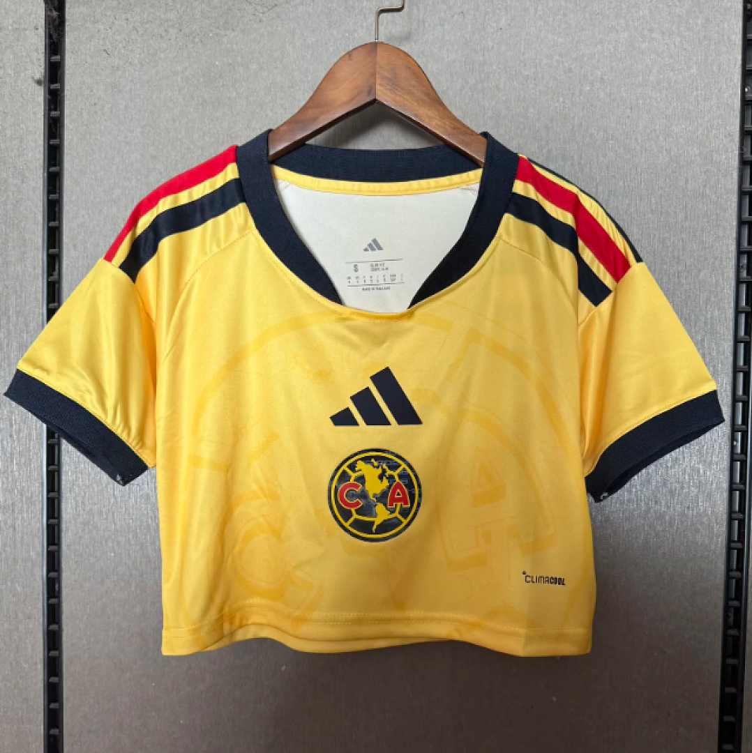 2026/27 Club America Home Women's Crop Top Soccer Jersey S-2XL