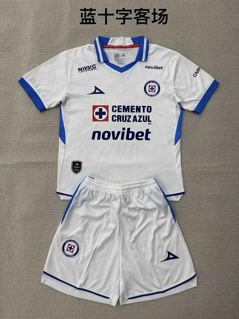 2026/27 Cruz Azul Away Kids Kit Size 16-28