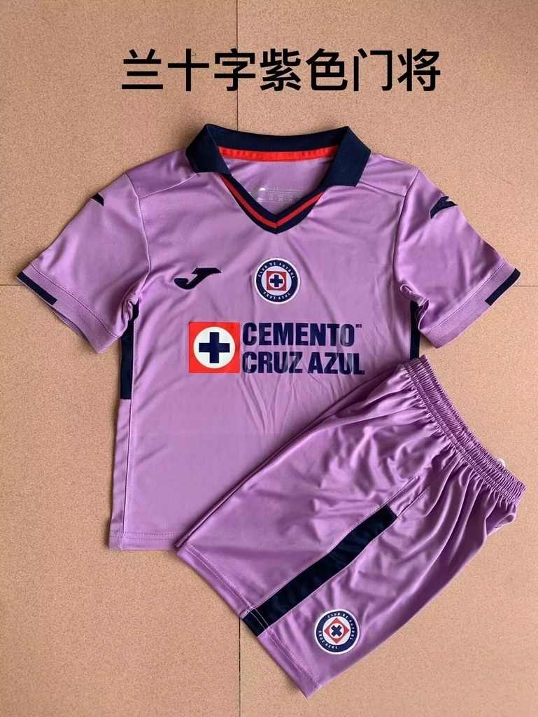 22-23 Cruz Azul purple goalkeeper kids kit