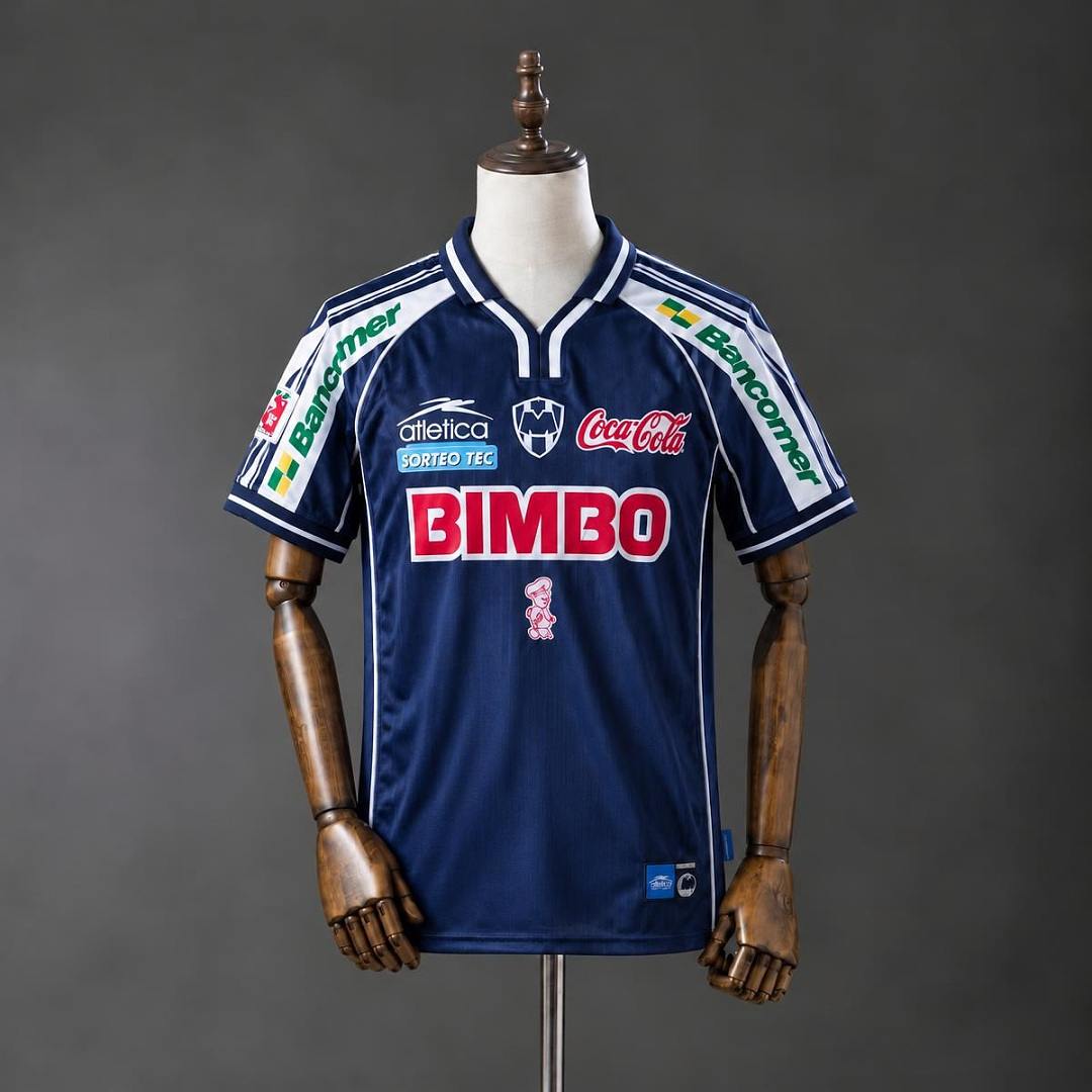 1999/2000 Monterrey Navy Third Retro Soccer Jersey S-2XL