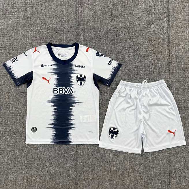 2026/27 Monterrey Away Kids Kit Soccer Jersey Size 16-28