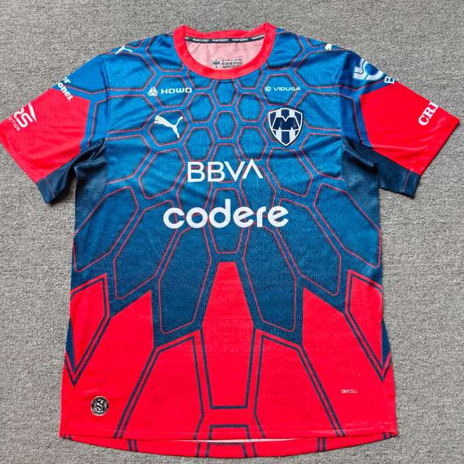 Maillot de football Monterrey bleu rouge gardien — 2026/27 · Version joueur · tailles S–2XL
