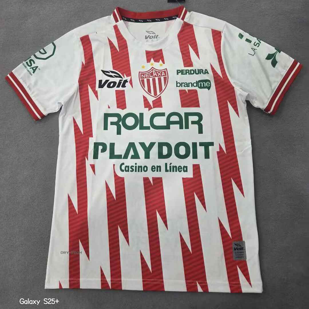 Maillot de football Club Necaxa — 2025/26 · Domicile · tailles S–4XL