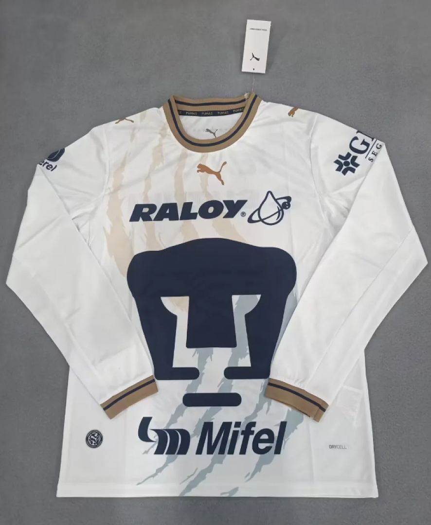 2026/27 Pumas UNAM Home Long Sleeve Soccer Jersey S-2XL