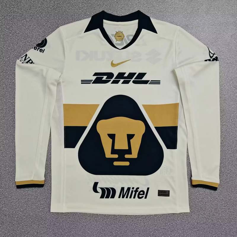 25-26 Pumas home long sleeves soccer jersey