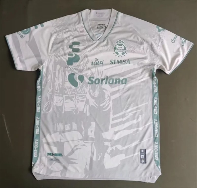 23-24 Santos Laguna third away white jersey