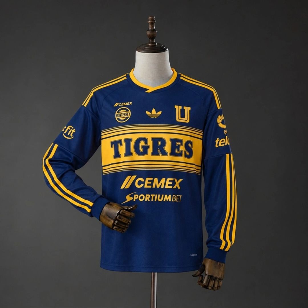 2026/27 Tigres UANL Blue Away Long Sleeve Soccer Jersey S-4XL