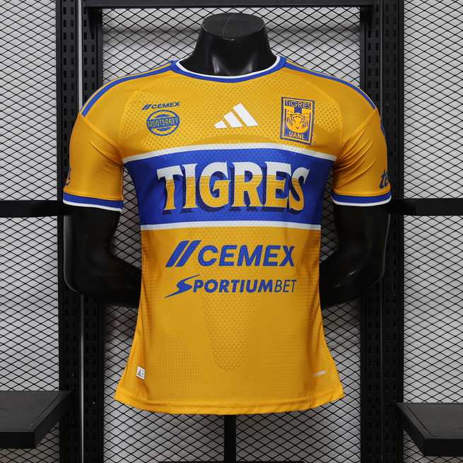 Maillot de football Tigres de la UANL — 2026/27 · Domicile · Version joueur · tailles S–2XL