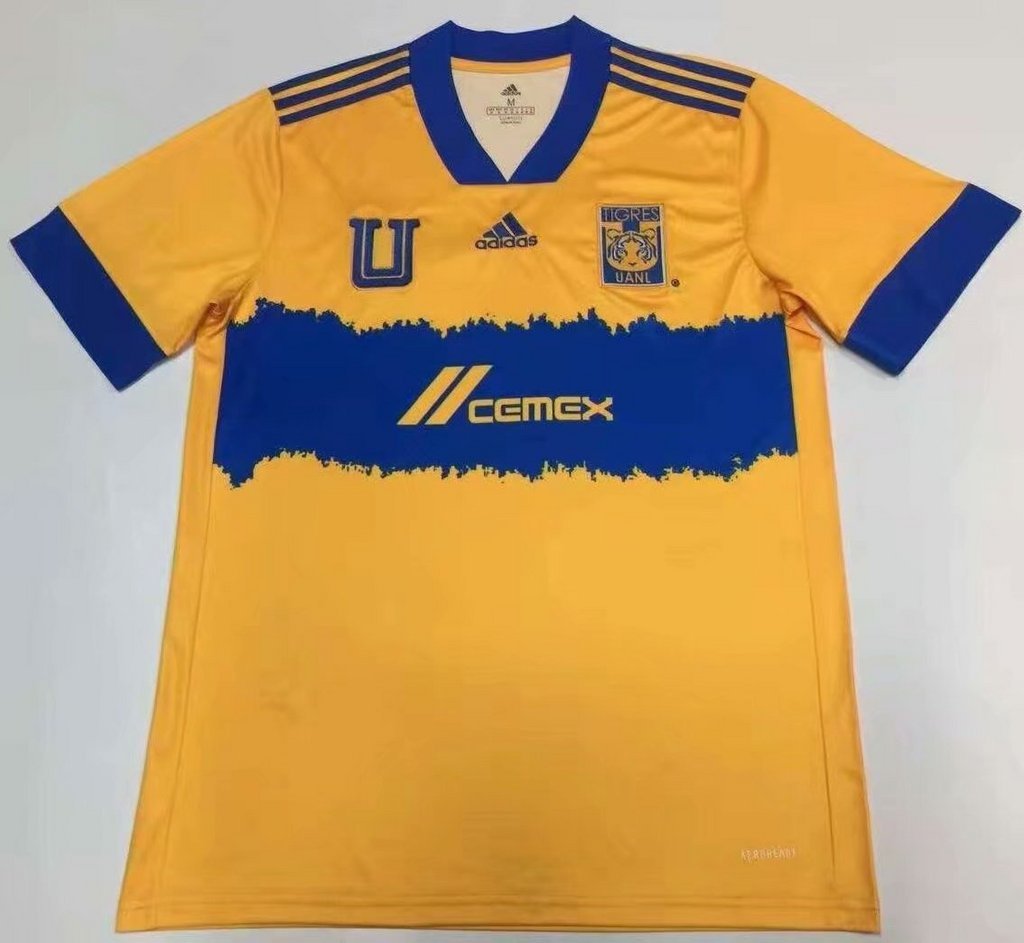 21-22 Tigres domicile jaune Club Coupe du monde