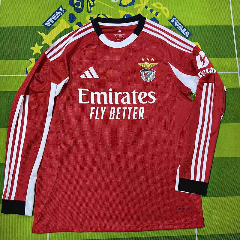 25-26 Benfica home long sleeve jersey