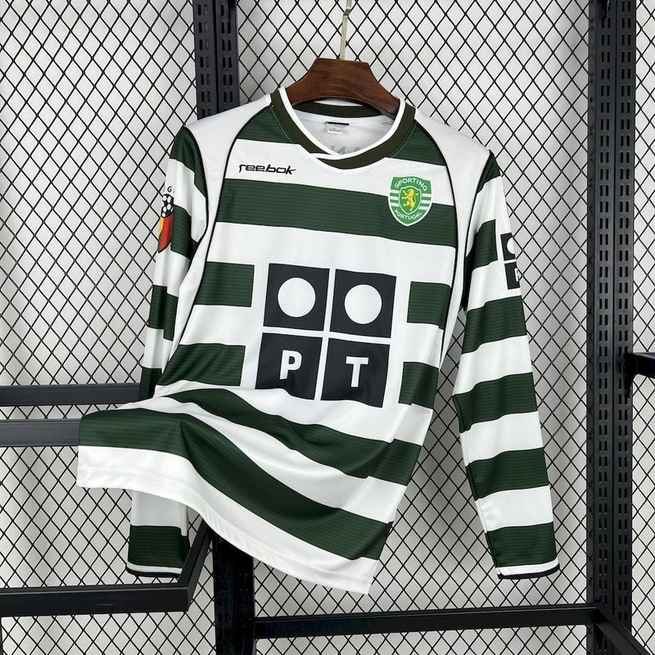 Maillot de football 01-03 Sporting Lisbon — Domicile · Rétro · Manches longues