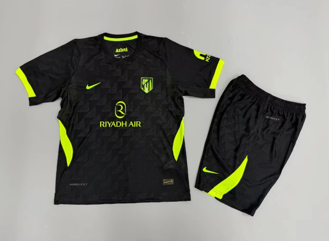 2026/27 Atletico Madrid Away Player Version Kids Kit Soccer Jersey 16-28