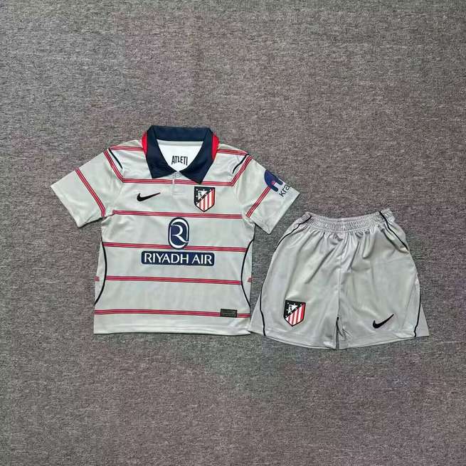 2026/27 Atletico Madrid Third Away Kids Kit Soccer Jersey Size 16-28