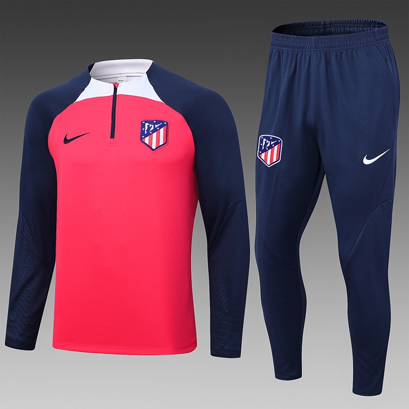 Ensemble de football 23-24 A MAD rouge demi-zip sweater