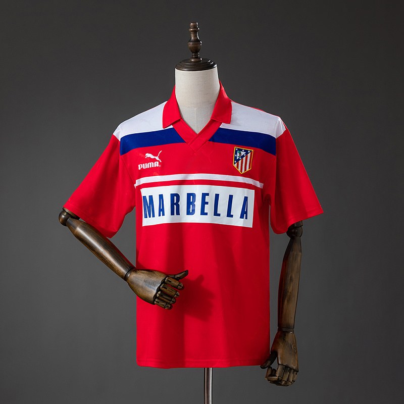 Maillot de football Atletico Madrid 90/93 — Extérieur · Rétro · tailles S–4XL