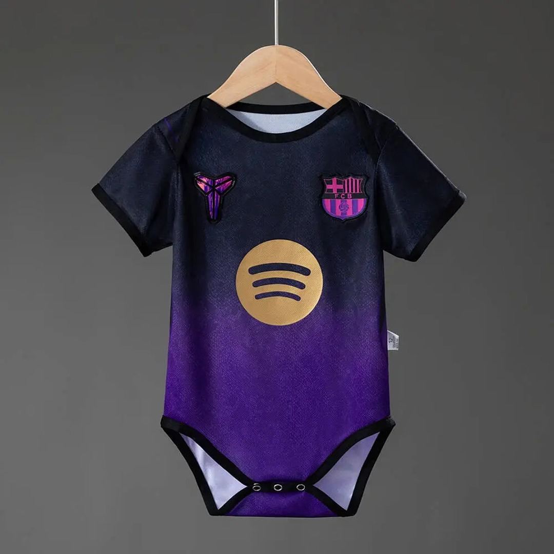 Maillot de football bébé Barcelona noir violet 9-12 Months — 2026/27 · Extérieur