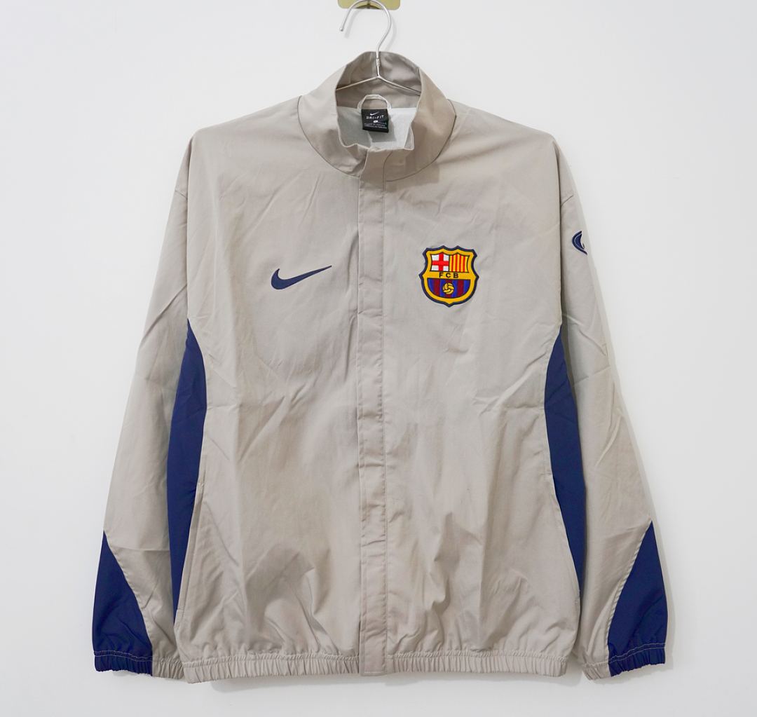 2026/27 Barcelona Gray and Blue Windbreaker Size S-2XL
