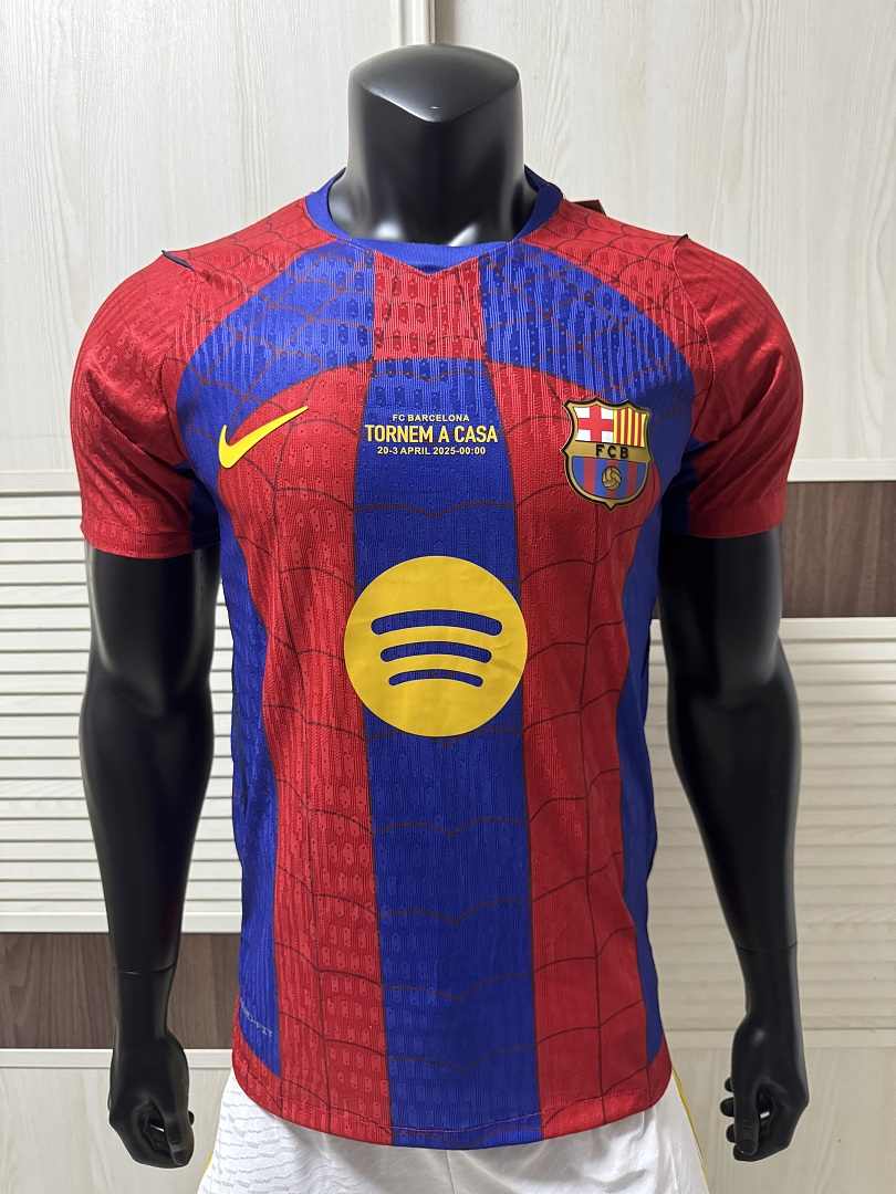 2026/27 Barcelona Spider-Man Player Version Jersey Size S-2XL