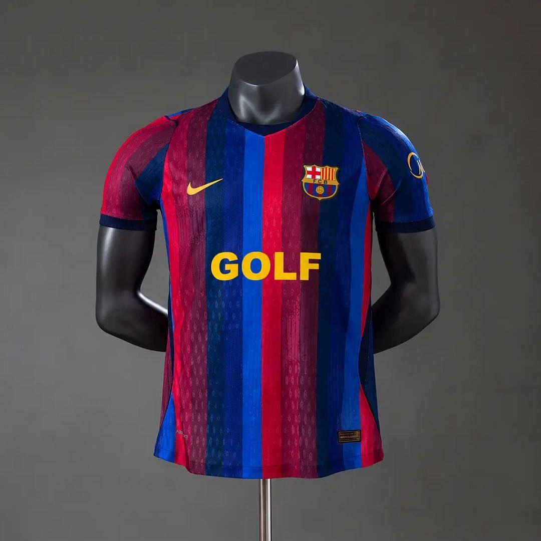 2026/27 Barcelona x Golf Wang El Clasico Home Player Version Soccer Jersey S-4XL