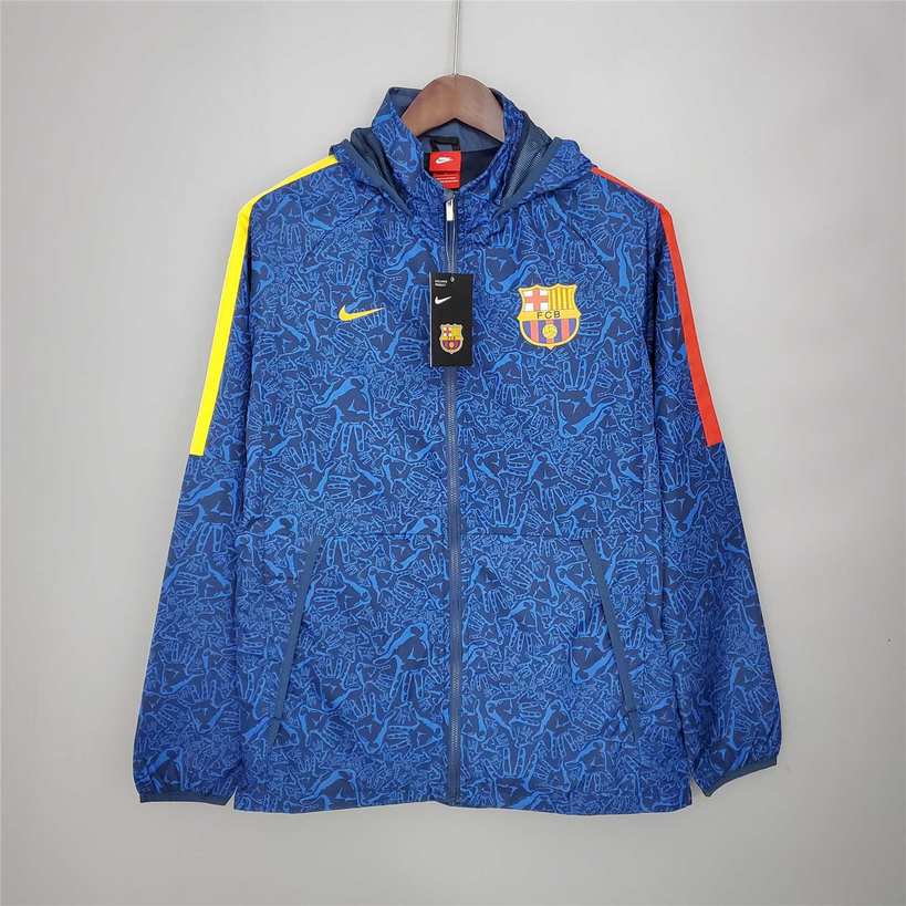 21-22 BAR blue Camouflage Windbreaker