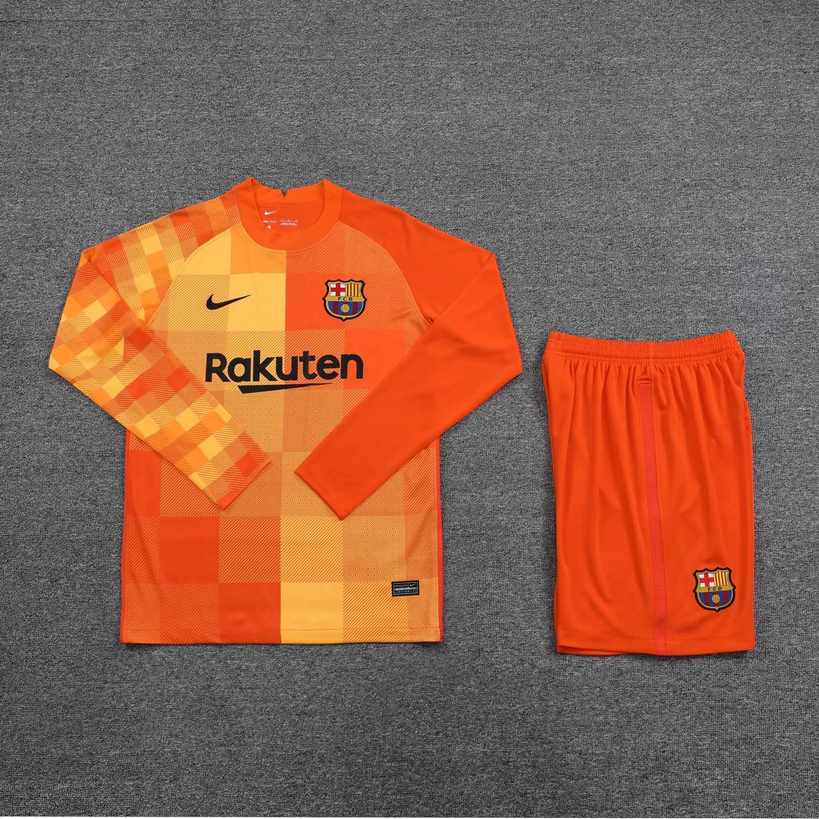 21-22 BAR orange goalkeeper long sleeves
