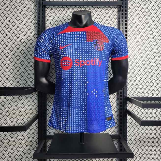Maillot de football 23-24 BAR bleu entraînement — Version joueur