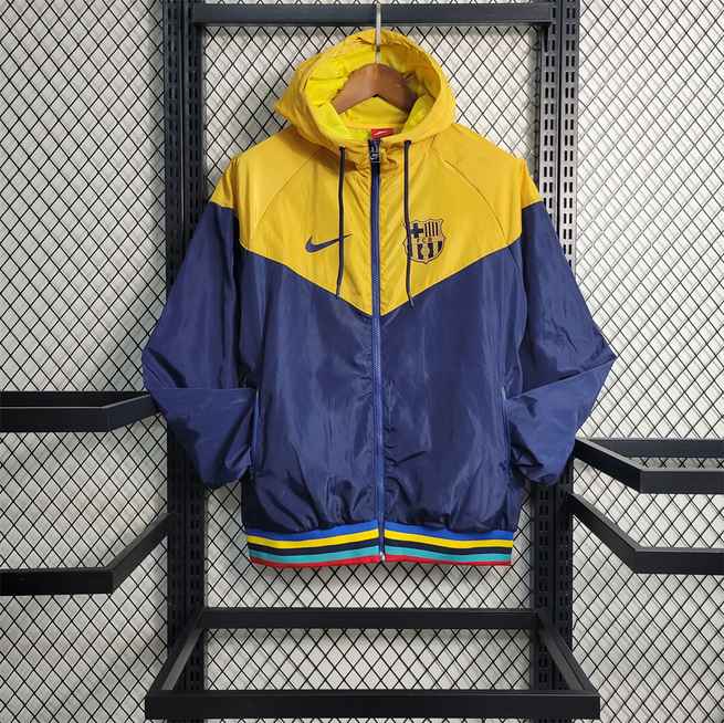 23-24 BAR royal blue and yellow Windbreaker