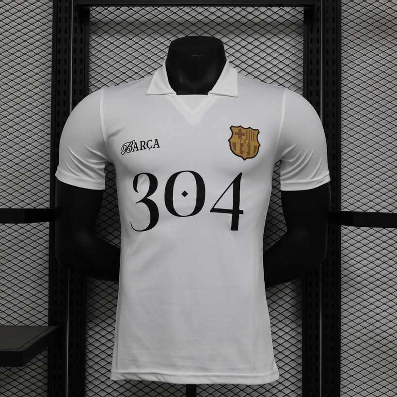 24-25 BAR Lamine Yamal White Player Version Jersey