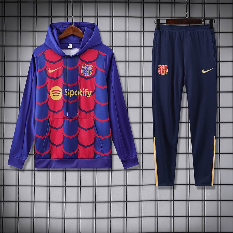 24-25 BAR blue and red hoody suit